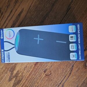 Fisher Bluetooth Wireless Speaker with Glo Ring Light
